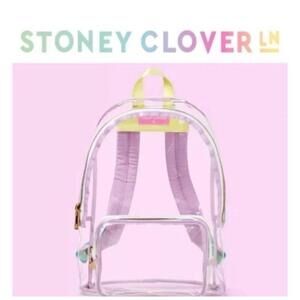 Stoney Clover Lane X Target transparent clear backpack bag NEW pastel